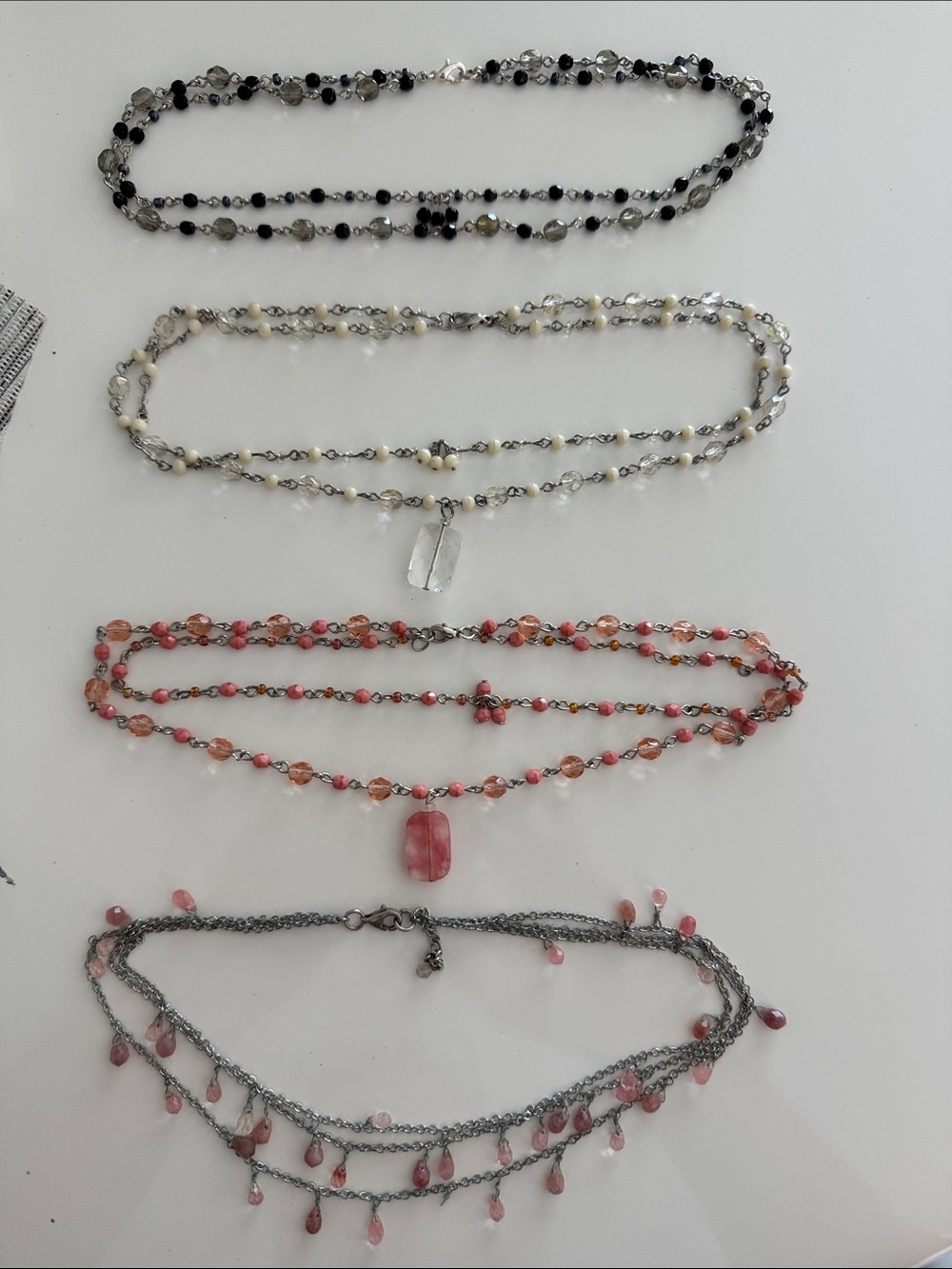 Beaded Pendant Necklace - Women's Jewelry (4)